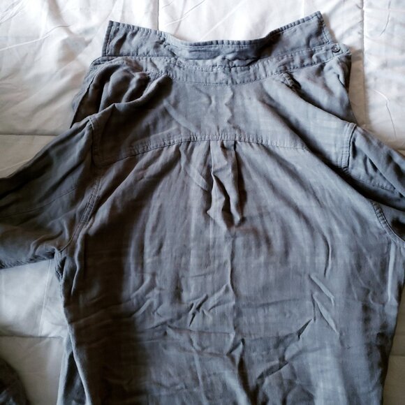 Mossimo Button Down Shirt (Gray, S) - Picture 4 of 4